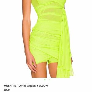 Kim Shui Mesh Tie Neon top L